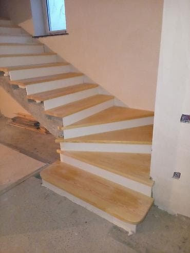 taxt örtüyü: Taxta pilləkənlərin hazırlanması və quraşdırılması xidməti - — 1