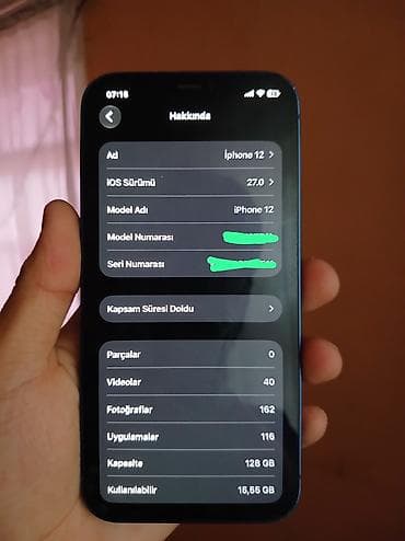 data modem sim card: IPhone 12, 128 GB, Mavi — 1