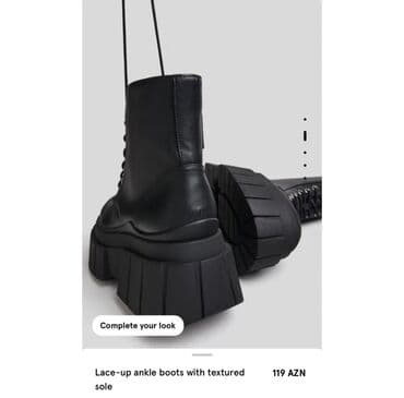 botlar: Bershka, Ölçü: 36, rəng - Qara, Yeni — 2