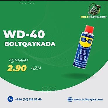 WD-40 pas həlledici və çoxməqsədli yağlayıcı spreylərin topdan və lalafo.az -da WD-40 pas həlledici və çoxməqsədli yağlayıcı spreylərin topdan və