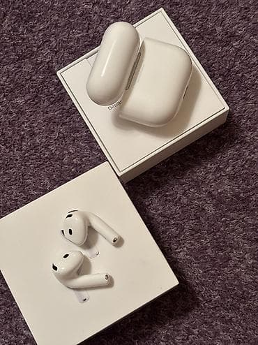 airpods tap az: İşlənmiş Simsiz (Bluetooth) Qulaqcıqlar, Apple, rəng - Ağ — 10