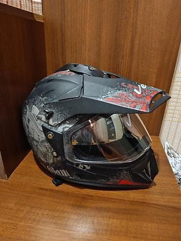 kredit evler bakida: Motokros/Tur enduro tipli dəbilqə - Tip: Tam üzlü enduro/motokros — 2