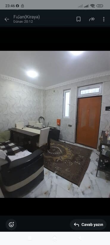 avtovağzalda kirayə evlər: 50 м², 2 комнаты, Комби, Газ, Электричество — 2