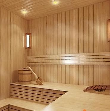 Plitə işləri: Sauna layihələndirilməsi və quraşdırılması xidməti - Tam ağac — 2
