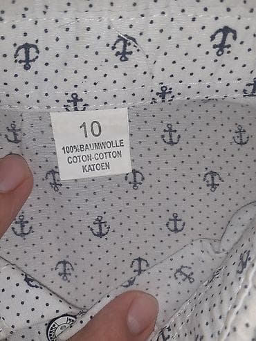 Uşaq köynəyi – qısqol, düyməli - Ölçü: 10 - Material: 100% pambıq — 2