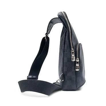 orginal canta: Louis Vuitton kişi çiyin/xaç çantası – Damier Graphite kanvas - — 5