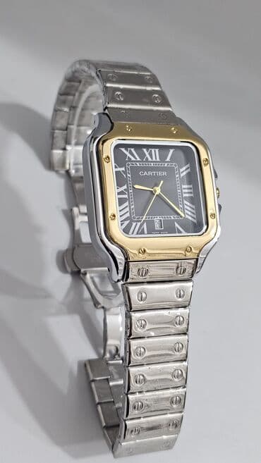 gümüş saat: Yeni, Qol saatı, Cartier, rəng - Qızılı — 2