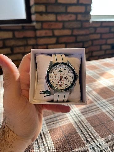 saat sensor: İşlənmiş, Qol saatı, Lacoste, rəng - Ağ — 1