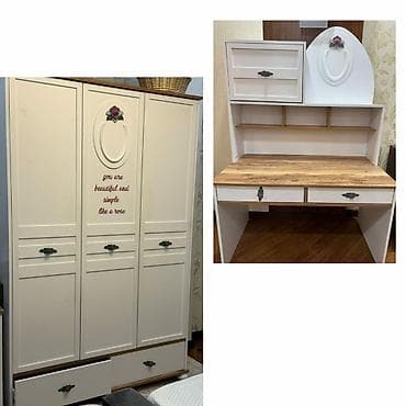 metbex stolu islenmis: Qız üçün, İşlənmiş, Yazı masası, Dolab — 1