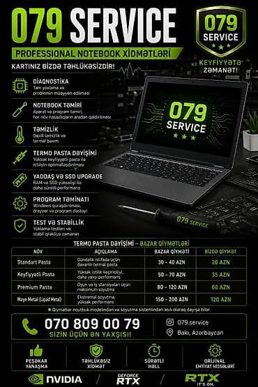 farmat: 079 SERVICE – Telefon, Notebook və Planşet Təmir/Diaqnostika — 2