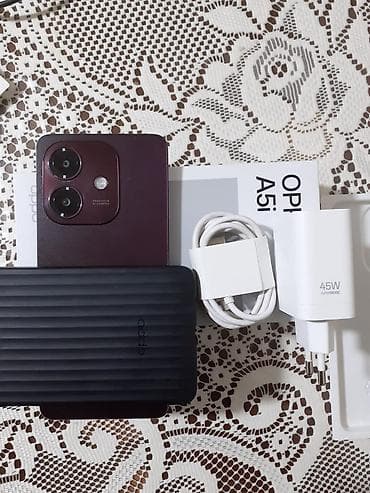 bakcell nomreleri: Oppo A5x, 64 GB, rəng - Bənövşəyi, Sənədlərlə — 2