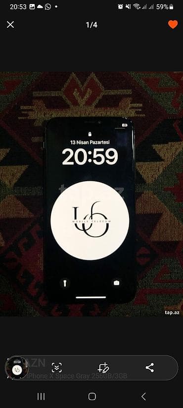 IPhone X, 256 GB, Space Gray