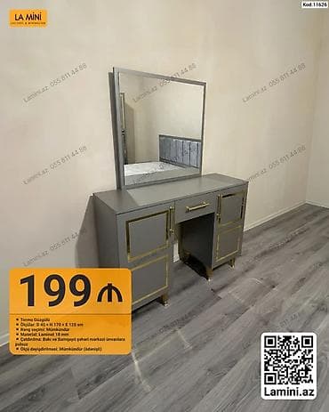 Прямой стол, С выдвижными ящиками, С полками, Ламинат, Нет кредита — 1