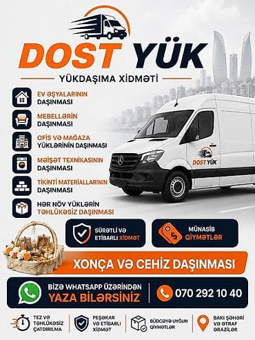 gunluk online iş: Dost Yük – peşəkar yükdaşıma və usta xidməti Xidmət istiqamətləri: - — 1