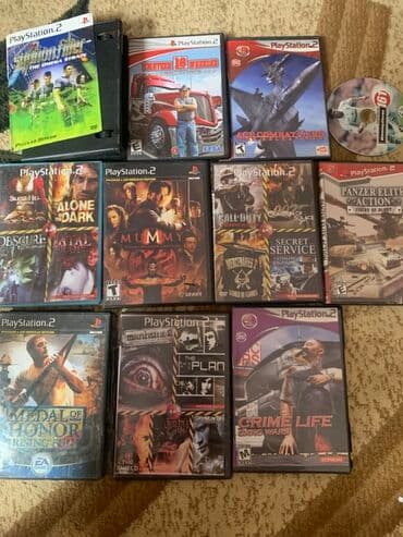 ps2 diskleri: Hamısını alsaz 15 azn — 1