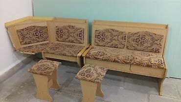 Mətbəx üçün, Künc masa, 2 stul — 3