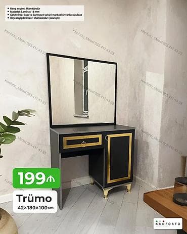 Düz masa, Siyirməli, Polkalı, Laminat