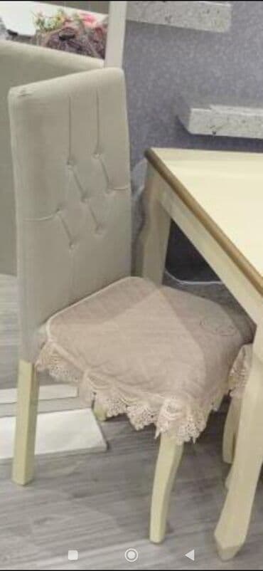 profnastil ucuz qiymete: Qonaq otağı üçün, İşlənmiş, Qatlanmayan, rəng - Bej Stul — 1