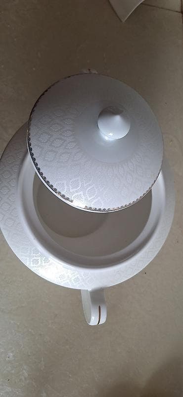 karaca qablar: Sup qabları, 1 əd, rəng - Ağ, Farfor, Almaniya — 2