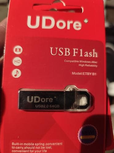 video kartı: UDore USB Flash yaddaş - Model: ETBY B1 - Tutum: 64 GB - İnterfeys — 1
