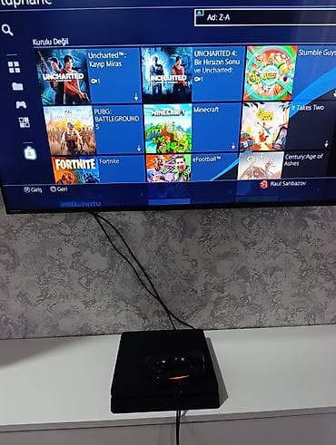 oyun konsoli: PS4 slim 500gb zavod plombu üzərində, ideal vəziyətdə 2pult +10 oyun — 6