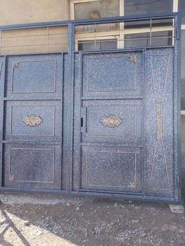 Darvazalar və aksesuarlar: Dəmir Həyət darvazası, Yana açılan, Mexaniki, rəng - Mavi — 21