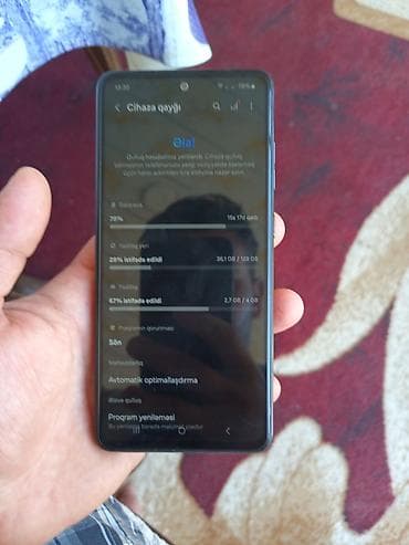 samsung no 10: Samsung Galaxy A52 5G, 128 GB, rəng - Qara, Barmaq izi — 2