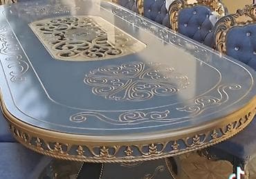 Masalar: Qonaq masası, Yeni, Açılmayan, MDF, Oval masa — 8