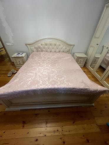 komodlar: İkinəfərlik çarpayı, Dolab, 2 tumba, Komod, Belarusiya, İşlənmiş — 5