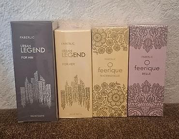 Faberlic. her biri eldedir soldan 1ci etir kisi ucun. digerleri qadin