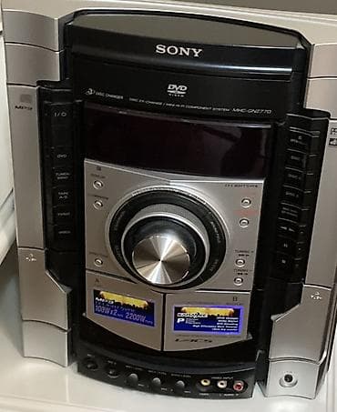 Sony MHC-GNZ770 ev audio sistemi - 3 diskli dəyişdirici: CD/DVD üçün