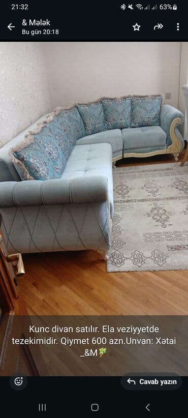 taxtalarin qiymeti: Künc divan, Açılmayan, Bazasız, Parça — 1