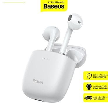 baseus airpods: Simsiz (Bluetooth) Qulaqcıqlar, Baseus, rəng - Ağ — 1