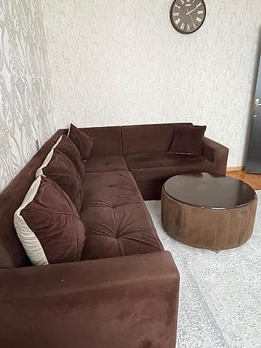 künc divan modelleri 2022: Künc divan, Qonaq otağı üçün, Açılmayan — 1