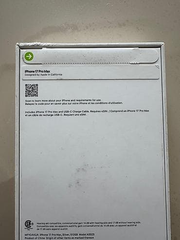 iphone 16 azərbaycan: IPhone 17 Pro Max, 512 GB, Gümüşü — 3