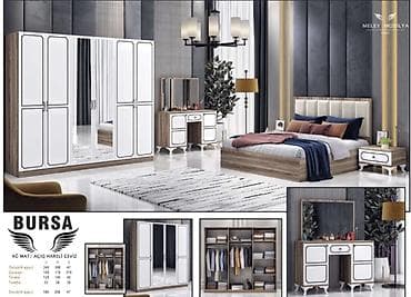 islenmis yataq mebel: İkinəfərlik çarpayı, Dolab, Termo, Tumba, Yeni — 1