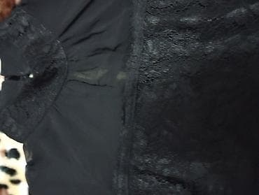 uzun corab: Qara krujeva detallı qadın paltarı TÜRKAN modadan alınıb.2 dəfə — 2