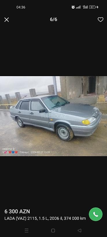 VAZ (LADA): VAZ (LADA) 2115 Samara: 1.5 l | 2006 il 374000 km Sedan — 1