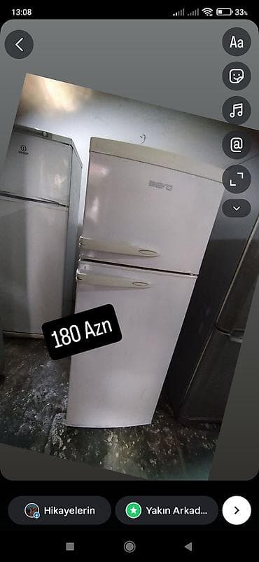 Soyuducular: 1 qapılı Beko Soyuducu Satılır, rəng - Ağ — 4