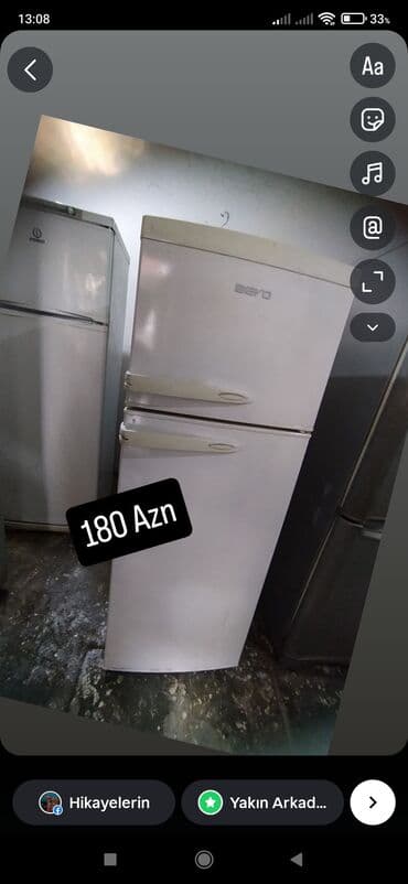 Кухонные вытяжки: 2 двери Beko Холодильник Продажа, цвет - Белый — 1