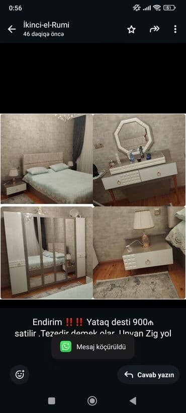 Divan və masa dəstləri: İkinəfərlik çarpayı, Yeni — 1