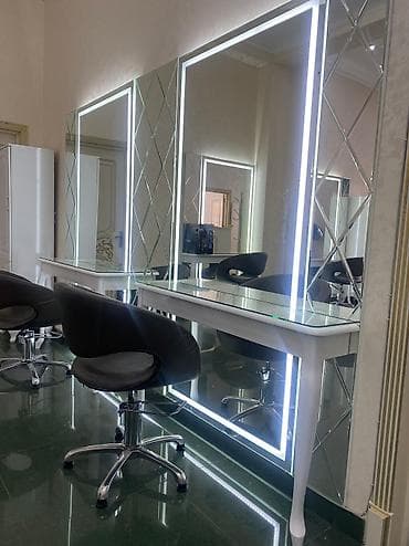 Салонные, медицинские комплекты мебели: Qiragi led isiqli son model sac ustalari ucun nezerde tutulmus — 6