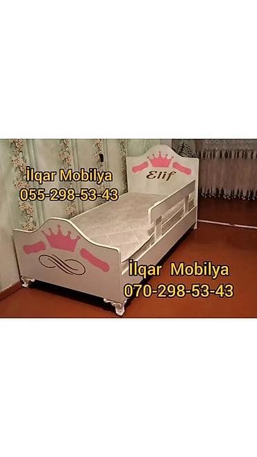 evcil mobilya: Oğlan və qız üçün, Yeni, Çarpayı, Bazasız, Matrassız, Siyirməsiz — 6