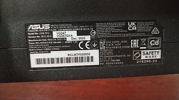 komputer ekrani: ASUS TUF Gaming monitor – model VG247 (VG247Q1A) - Ekran: 23.8 düym — 2