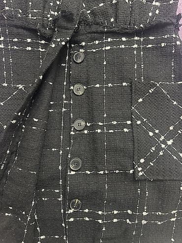 böyük bədən: 2dəfə geyinilib Qara rəngli, ağ xətlərdən ibarət kvadrat naxışlı — 4