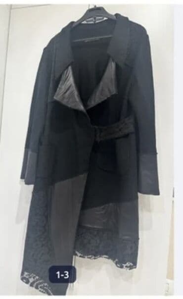 пальто loreta турция: Super vəziyətdə! Öıcü L., Qadınlar üçün qara kardiqan/plaş tipli üst — 1