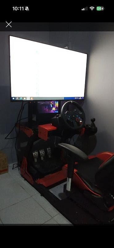 Tam avadanlıqlı G29 sukan oyun qurğusu - Geniş ekranlı monitor -