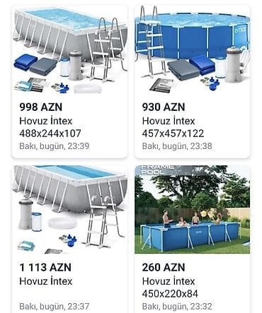 Yeni Karkas hovuzu Intex, ≥ 10.1 m, 2501 - 3000 l lalafo.az -da Yeni Karkas hovuzu Intex, ≥ 10.1 m, 2501 - 3000 l