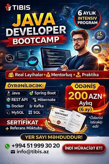 daya: Tibis Java Developer Bootcamp Proqramına Start Verir! Java — 1