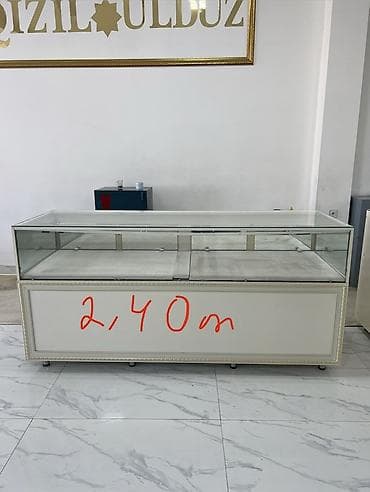 Mağaza vitrinləri – şüşə vitrin stendləri Tam hazr syurmali, isiqli — 8